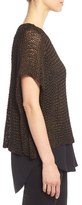 Thumbnail for your product : Eileen Fisher Open Twist Colorblock Poncho Top