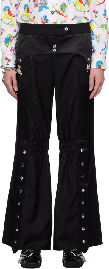 【CHOPOVA LOWENA】Black Slalom Trousers Men's Slalom Trousers – Chopova Lowena
