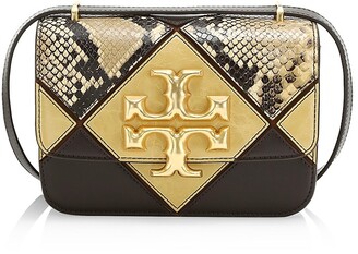 Tory Burch Eleanor Exotic Diamond Quilted Leather Shoulder Bag - ShopStyle