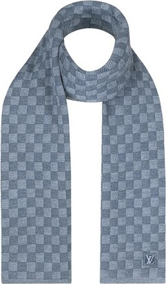 Louis Vuitton Petit Damier Wool Scarf - Grey Scarves, Accessories