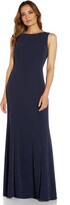 Thumbnail for your product : Adrianna Papell Women's Metallic Knit Cowl Back Gown