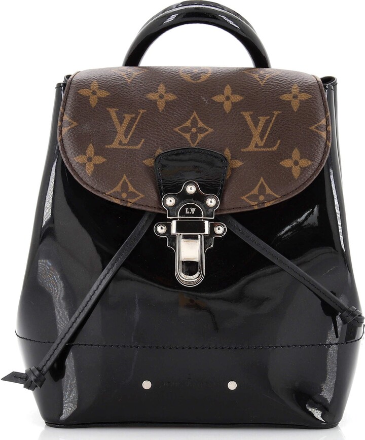Louis Vuitton Black Vernis Leather and Monogram Canvas Cherrywood BB Bag  Louis Vuitton