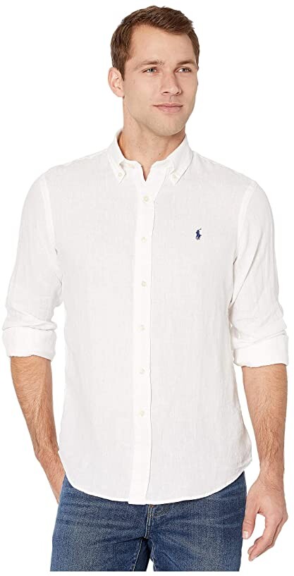 Polo Ralph Lauren White Woven Men's Shirts | Shop the world's largest  collection of fashion | ShopStyle