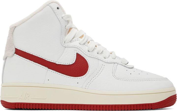 off white air force 1 red high top