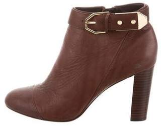 Rachel Zoe Leather Round-Toe Ankle Boots