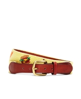 Thumbnail for your product : Brooks Brothers Yellow Barbecue Needlepoint Belt