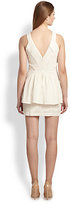 Thumbnail for your product : Autograph Addison Lucia Perforated Peplum Dress