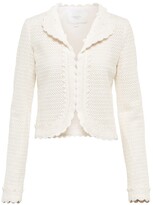 Thumbnail for your product : Giambattista Valli Cotton-blend macrame jacket