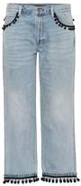 Marc Jacobs Pompom-trimmed jeans 
