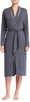 Thumbnail for your product : La Perla Zephyra Lace-Trimmed Wrap Robe