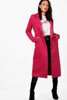 Thumbnail for your product : boohoo Tall Longline Wool Coat