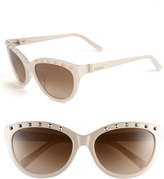Thumbnail for your product : Valentino 57mm Studded Cat Eye Sunglasses