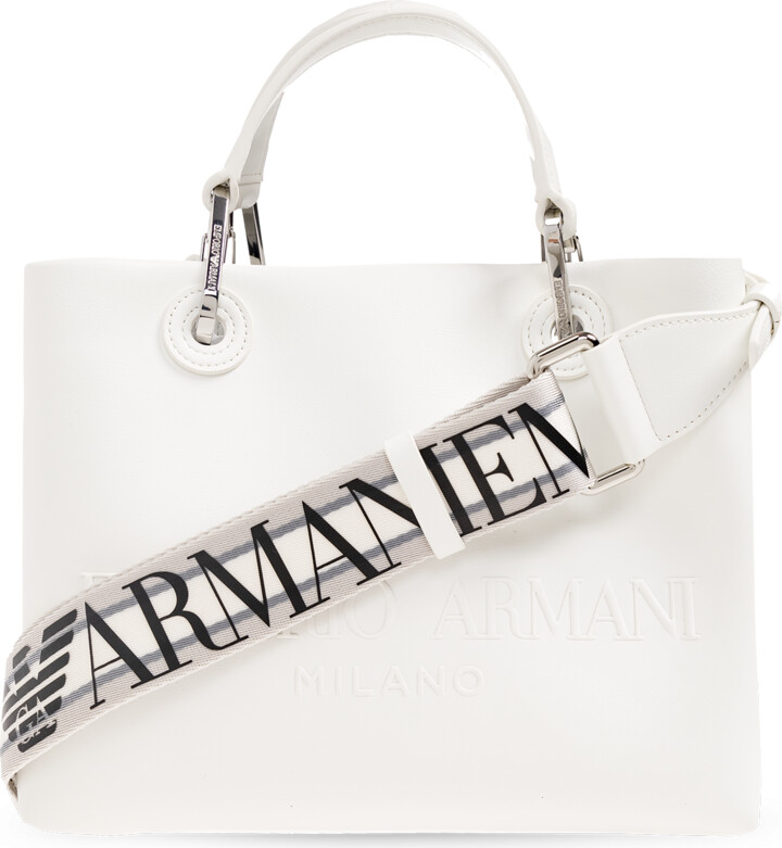 Emporio Armani Women's White Tote Bags | ShopStyle