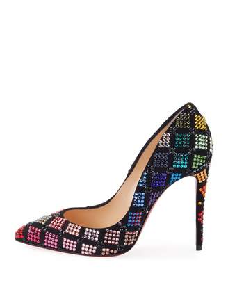 Christian Louboutin Arletta Multicolor Crystal Red Sole Pumps