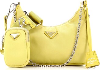Prada Handbags Brown Mustard Leather ref.86100 - Joli Closet