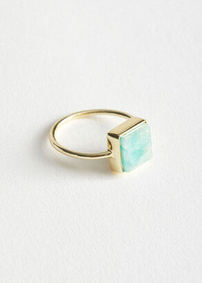 And other stories Square Stone Pendant Ring