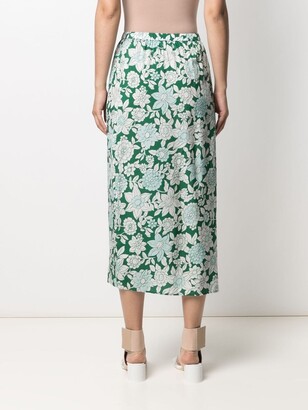 Christian Wijnants Floral-Print Mini Skirt