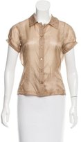 Thumbnail for your product : Philosophy di Alberta Ferretti Silk Button-Up Top