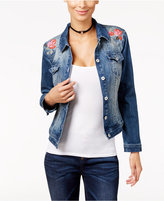 Thumbnail for your product : INC International Concepts Embroidered Denim Jacket, Only at Macy's