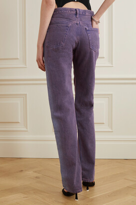 Women's Purple Straight Leg Jeans