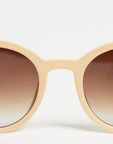 Thumbnail for your product : A. J. Morgan AJ Morgan women's round sunglasses in beige