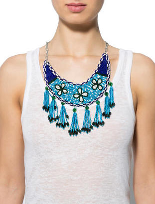 Tory Burch Beaded Collar Necklace