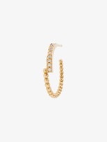 Thumbnail for your product : Kimai 18K Yellow Gold Perla Diamond Hoop Earring