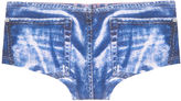 Thumbnail for your product : Wet Seal Faux Denim Printed Boyshorts