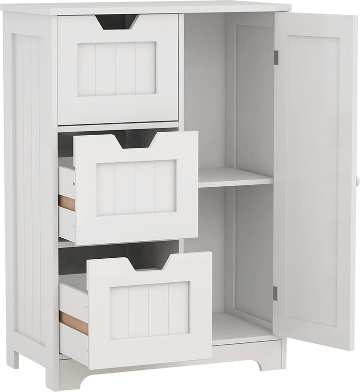 Global Pronex 3Drawer Bathroom Storage Linen Free