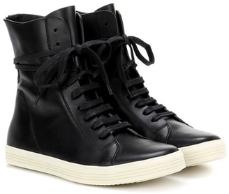 Rick Owens Leather high-top sneakers