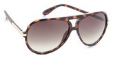 Thumbnail for your product : Marc by Marc Jacobs Oversized Aviator Sunglasses