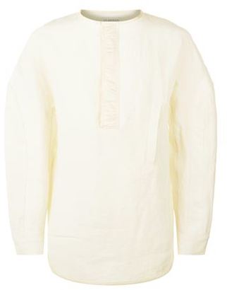 J.W.Anderson Oversized Half Zip Linen Shirt