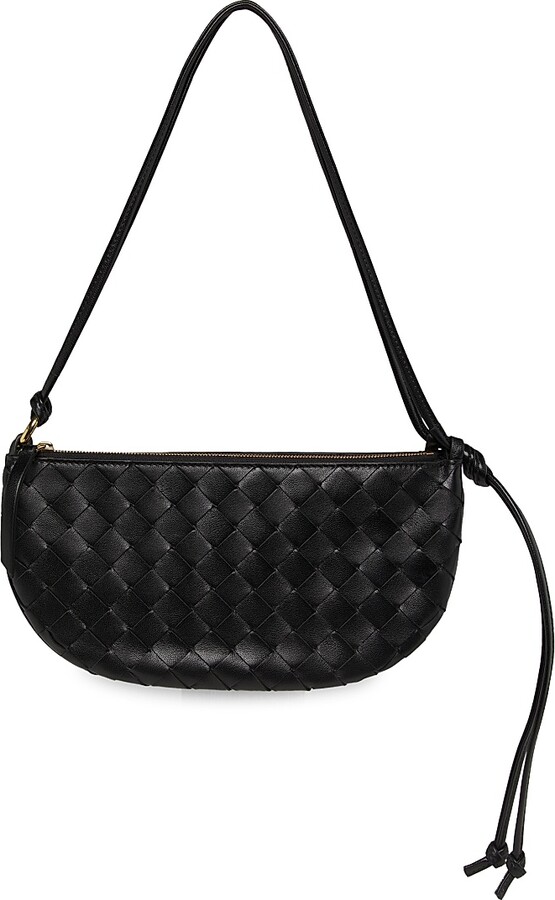 Bottega Veneta Women's Gemellini Intrecciato Leather Double Pouch - Black