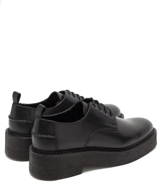 Ami Chunky-sole Leather Derby Shoes - Black