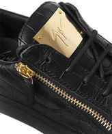 Thumbnail for your product : Giuseppe Zanotti D Croc Embossed Leather Low Top