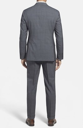 Todd Snyder White Label Trim Fit Three Piece Plaid Wool Suit