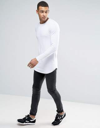 Jack and Jones Core Muscle Fit Long Sleeve T-Shirt