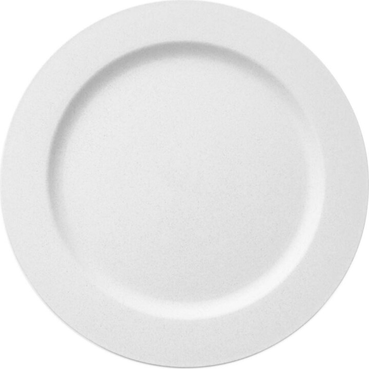 Smarty Had a Party 10" Matte Milk White Round Disposable Plastic Dinner