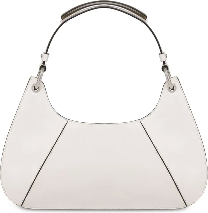 Alberta Ferretti Gusset Detail Leather Shoulder Bag