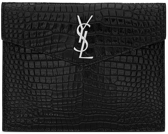 saint laurent monogram envelope clutch bag