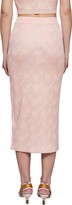 Thumbnail for your product : Fendi Logo Jacquard Elastic Waist Midi Skirt
