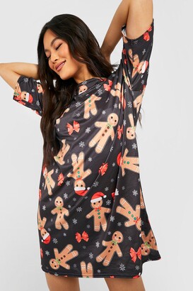 boohoo Novelty Christmas T-shirt Dress - ShopStyle