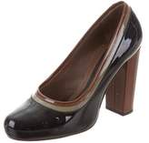 Thumbnail for your product : Marni Patent Leather Round-Toe Pumps