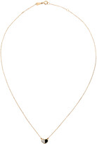 Thumbnail for your product : Adina Reyter Gold & Black Ceramic Pavé Folded Heart Necklace