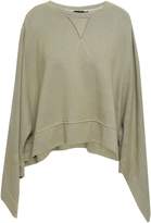 Thumbnail for your product : Kitx Cutout Draped French Hemp And Cotton-blend Terry Sweatshirt