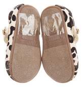 Thumbnail for your product : Stuart Weitzman Girls' Leopard Print Mary Jane Flats w/ Tags