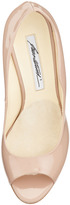 Thumbnail for your product : Brian Atwood Scalloped Patent Peep-Toe Wedge