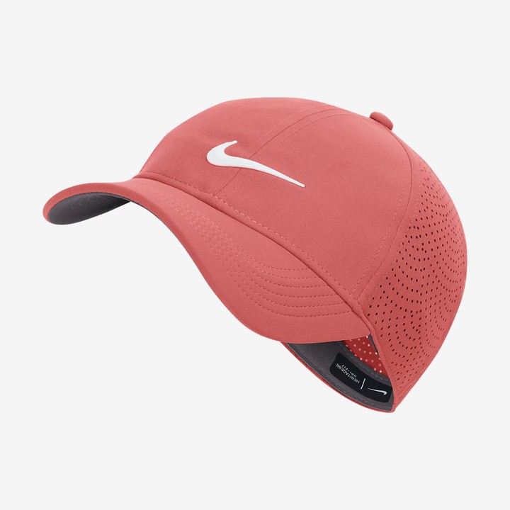 red nike golf hat