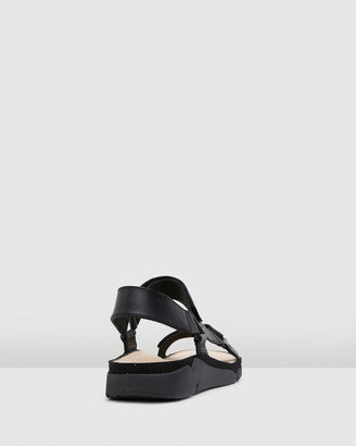 Clarks Women's Black Flat Sandals - Tri Sporty - Size One Size, 4 at The Iconic