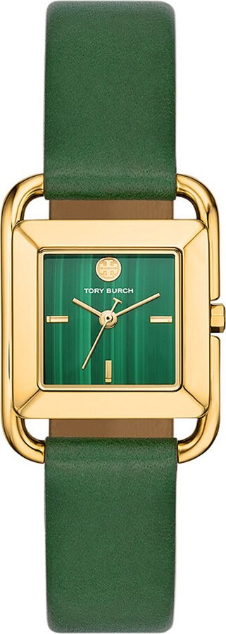Tory Burch Apple Watch® T-Monogram Leather & Jacquard Strap Set, 38/40/41mm